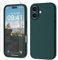 GOODVISH 3 IN 1 for iPhone 16 Case 6.1 inch, Upgraded Camera Protection, 2X HD Screen Protector, Liquid Silicone Anti-Scratch Shockproof Gel Rubber Anti-Fingerprint Phone Case Cover, Dark Green