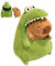 champracer Krokodil Capybara Kuscheltier, Kreative 2 in 1 Dinosaurier Capybara Plüschtier Krokodil Plüschkissen Plüsch Puppe Removable, Weiche Spielzeug Gefüllte Geschenke für Kinder (40 cm)