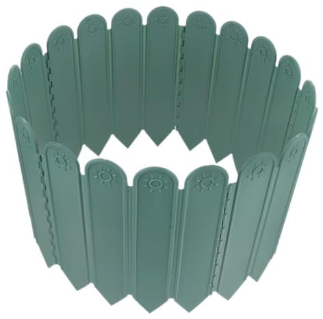 Yardwe 1 Clôture De Jardinage Trottoir Tondeuse à Gazon Solaire sans Fil Filets Clôture De Gazon Bâche Clôture De Chemin Haie Clôture De Parterre De Fleurs Treillis Usine Plastique Green