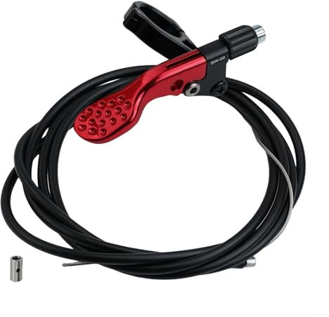 Palanca de control remoto para tija de sillín de bicicleta, 22 mm de diámetro, cable externo interno, enrutamiento, compatible con interruptor telescópico de tija de asiento, controlador de aleación