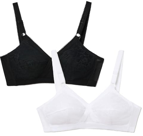 Playtex Pack Cross Your Heart Non-Wire Classic Bras Woman x2