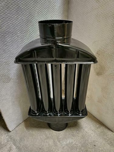Scambiatore fumi Scambiatore di aria calda Scambiatore di calore per montaggio successivo Radiatore nero Tubo per canna fumaria Tubo della stufa Tubo del camino Tubo di scarico Risparmio energetico