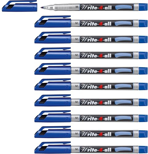 STABILO - Permanent-Marker - Write-4-all | medium, 10er Pack, blau