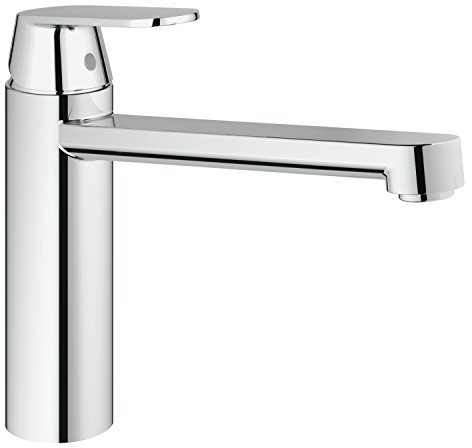 GROHE Eurosmart Cosmopolitan - Einhand-Spültischbatterie (mittelhoher Auslauf, schwenkbarer Rohrauslauf, flexible Anschlussschläuche) Chrom, 30194000