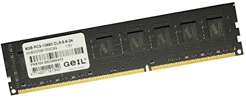 GEIL 8GB (1x8GB) DDR3 1333 MHz (PC3 10666) Desktop Arbeitsspeicher (GB38GB1333C9S) 240 polig