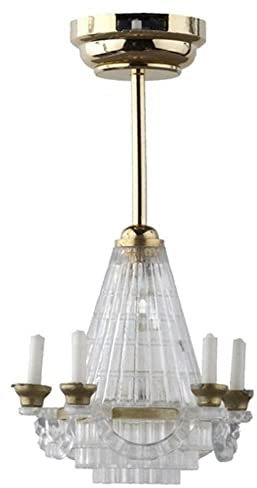 Melody Jane Dolls House Miniature Lighting LED Battery Light1:12 Scale Candle Ceiling Lamp