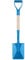 Extra Large 29Inch Garden Beach Metal Spade - Giant Wooden Handled Metal Sand Shovel For Kids ~ Colours Vary