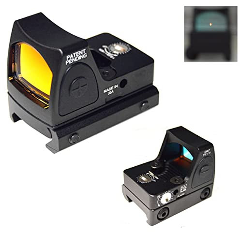 FIRECLUB Airsoft RMR Style Mini Red Dot Sight Schwarz mit seitlichem ON/Off Schalter