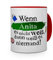 printplanet Tasse mit Namen Anita - Layout: Wenn Anita es Nicht weiß, dann weiß es niemand - Namenstasse, Kaffeebecher, Mug, Becher, Kaffee-Tasse - Farbe Rot