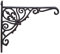 TentHome Blumenhaken Wand Blumenampel Halterung Garten Haken für Hanging Basket Landhaus Blumenhalter Wandhalterung Gusseisen Befestigung für Hängekörbe 30x26x3.5cm