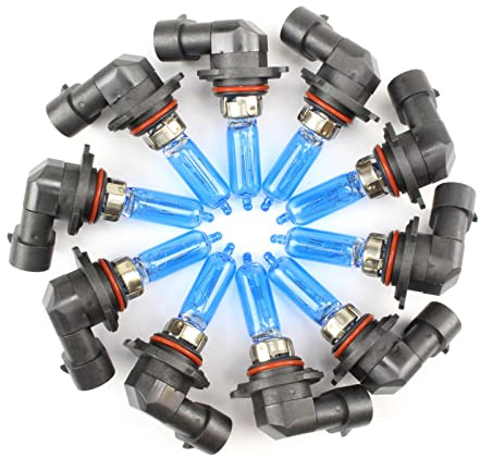 10xStück HB3-60W - 9005 - P20d - 12V Xenon Optik Lights - Halogen Auto Lampen für Abblendlicht Fernlicht Zusatzscheinwerfer und Nebelscheinwerfer/chiavi
