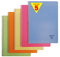 Clairefontaine 328116C Collection Linicolor Fresh Lot de 5 Cahiers à Spirale - A4 21x29,7 cm - 180 Pages Grands Carreaux - Papier Blanc 90 g - Couverture Polypro Transparent - Couleurs Aléatoires