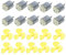 Hailege 10pcs Micro 130 Motor Small DC Motor with 50mm 3 Leaf Propeller Mini Micro DC Motor for DIY Toys Hobbies Smart Car Motor