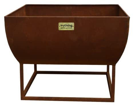 Ivyline Feuerschale, Eisen und Stahl, Rust, 50 cm