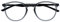 OPULIZE Met-Brille Blaulichtfilter Schlank Runder Rahmen Federscharniere Verbessert Schlaf Computerbrille Gaming Entspiegelt Transparent Grau Herren Damen B60-7 -0.00