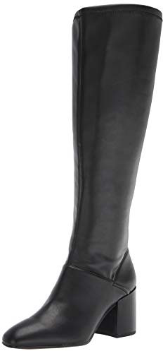 Franco Sarto Stivali da donna Tribute Wc al ginocchio, Black Faux Leather Wide Calf, 38 EU