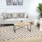 Livabliss Pula Tapis Géométrique Scandinave - Grand Tapis Salon, Salle à Manger, Chambre, Cuisine - Design Boheme Chic, Berbere Moderne, Poil Court 200x275 cm - Crème, Orange et Brun