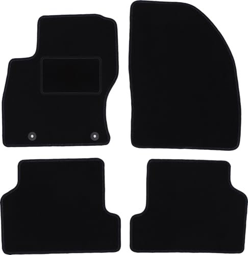 Wielganizator Automatte – Passend für Ford Focus MK2 Kombi, Limousine, Schrägheck 2004-2011 – Velours – Autozubehör - Auto Fußmatten – Fußmatte Auto – 4-teilig - schwarz