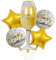 Champagne Glass- Themed Foil Balloons- Set of 5