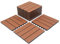 EINFEBEN WPC Terrassenfliesen 30x30 cm 22er Set für 2m² in Holzoptik für Garten Balkon Bodenbelag mit Drainage und Klicksystem Terrassendielen Balkonfliesen Klickfliesen Holzfliesen Braun