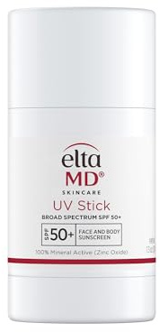 EltaMD UV Stick Sunscreen for Face and Body, Mineral SPF 50+ Face Stick Sunscreen with Zinc Oxide For Kids and Adults, Sensitive Skin, 1.3 oz