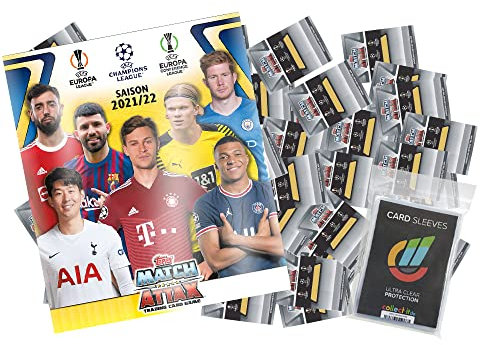 collect-it Topps Champions League 2021/22 - Trading Cards - Komplettsatz(491 Karten) +Sammelmappe (ohne Limitierte)