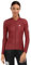 SIROKO - Langärmeliges Radtrikot für Damen M2 Cherry - M - Bordeauxrot/Weiß