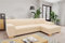 DOMO. collection Ecksofa Tinos, kleines Sofa in L-Form, Eckcouch, Couch, Polsterecke, 273 x 157 x 74 cm (BxTxH), beige