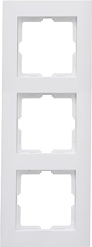 Kopp Athenis 3-fach Abdeckrahmen, arktis-weiß, matte Oberfläche, 402732060
