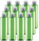 BPZXL 12 pièces 250ml Vert flacons vides en plastique avec Bouchon à Charnière Transparent Bouteilles Pour Cosmétique Savon Gel Huile essentielle Lotion le shampooing