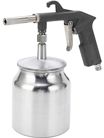 Sandstrahlgeräte, 10 Bar Pneumatische Tragbare Sandstrahlpistole, 750 Cc Aluminiumtopfkapazität für Glasfrostung, Sandstrahlen, Oberflächenpolierbearbeitung, Mechanische Teile
