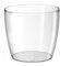 Tera vaso in resina trasparente a ciotola Madeira, fioriera per interno esterno, vaso per orchidee e piante dimensioni cm 18x16h (Ø cm 18x16)