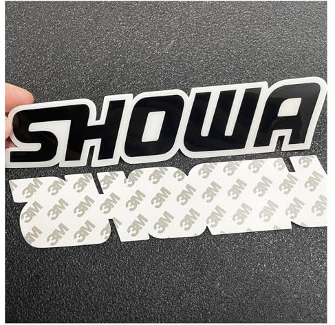 2 Stück 3M Motorrad Aufkleber Wp Suspension Aufkleber Bike Logo (Color : 2pcs showa black)