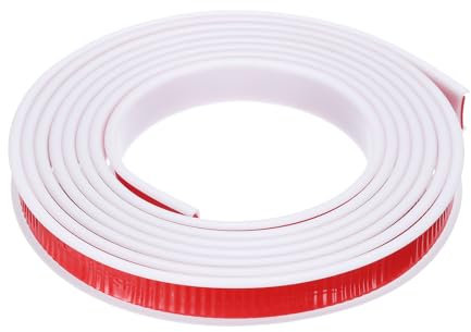 sourcing map U-Shape Edge Banding, 9.8ft x 20mm TPE Self-Adhesive Veneer Edging, Plywood Edge Trim Flexible Furniture Edge Protector for Countertop Cabinet Shelf Repair Restoration (White)