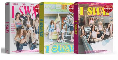 G-IDLE Album I SWAY Wind Version + (Folded Poster) G IDLE GIDLE (G) I-DLE 7th Mini Photoalbum Photocards