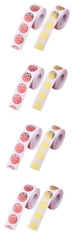 SEWACC 8rollen Chinesische Neujahrsaufkleber Glücksaufkleber Mit Festtagsmotiven Selbstklebend Für Dekoration Von Geschenken Karten Und Verpackungen Für Frühlingsfest Und