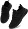 KTVHYW Schuhe Herren Leicht Sportschuhe Laufschuhe Atmungsaktive Turnschuhe Sommer Hallenschuhe Sneakers Herren Outdoor Tennisschuhe Straßenlaufschuhe für Running Walking Joggen Fitness Schwarz 45