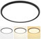 MOONSEA 46W LED Deckenleuchte, 3 Farben 3000K/4000K/6500K Deckenlampe, Ultra Dünn Deckenleuchte Flach Schwarz für Wohnzimmer Schlafzimmer Küche Esszimmer Büro, Ø49cm