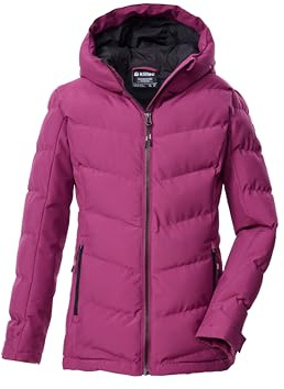 killtec Mädchen Steppjacke/Funktionsjacke in Daunenoptik mit Kapuze KOW 220 GRLS QLTD JCKT, dunkel himbeere, 164, 43506-000