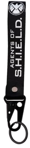 XCBW Auto Schlüsselband Resident Evil Umbrella Corp SHIELD Hand Lanyard Anhänger Schwarz (02)