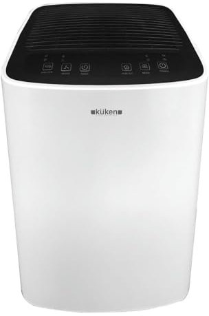 Deshumidificador 200W 12L/día, reduce la humedad para prevenir moho y mejorar la calidad del aire en interiores.