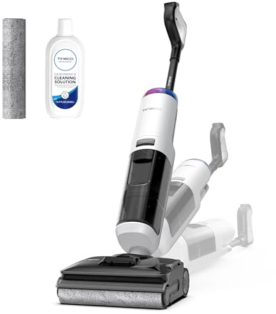 Tineco Floor ONE S7 Stretch Turbo Lavapavimenti, ReverseScrub, FlashDry | 50 Minuti di Autonomi, Massima Autonomia e Durata,Design ultra-sottile piatto a 180°, Silenzio Estremo e Cura per gli Animali