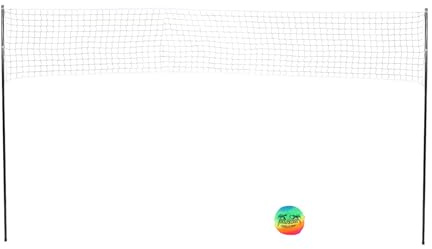 Sahgsa Beachvolleyball-Netz-Set, Tragbares Volleyball-Set, Professionelles Komplettes Netzsystem für den Strand-Hinterhof Im Freien