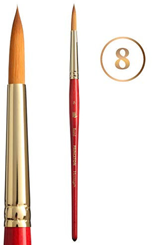 Princeton Meilleur synthétique Sable aquarelle et acrylique Brosse ronde 8 (4050r-8)