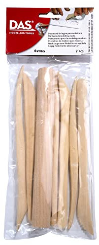 DAS- Pack de 7 espatulas de madera, wooden cutter+d+c374:c537 (FILA 688500)
