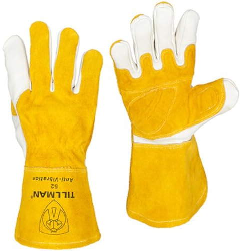 Tillman 52 Top Grain Cowhide Anti-Vibration MIG Welding Gloves, Medium