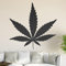 Hanf - Cannabis Wandtattoo in 6 Größen - Wandaufkleber Wall Sticker - Dekoration, Küche, Wohnzimmer, Schlafzimmer, Badezimmer