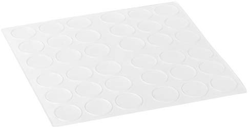haggiy Elastikpuffer selbstklebend - rund 18 mm, Höhe: 1,0 mm, transp. (36 Stk.)