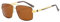 Bmeigo Polarisiert Sonnenbrille Herren Modische Brillen fahren UV400 Metallrahmen Klassisch Gläser Sports Outdoor