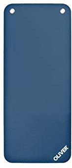 Oliver – rutschfeste Sportmatte mit Quer-Rillen & Ösen zum Aufhängen – extra dicke Yogamatte für Yoga, Pilates, Gymnastik & Fitness – Gymnastikmatte Fitnessmatte (140 x 60 x 1,5 cm | Blau)